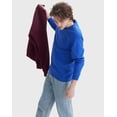 thumbnail image 5 of Hanes Authentic Unisex Long Sleeve T-Shirt Deep Royal M, 5 of 9