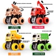 thumbnail image 3 of Toy Cars HUOGUO Friction Powered Push and Go, paquete de 4 unidades, 3 of 4