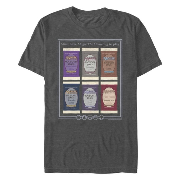 Men's Magic the Gathering Booster Pack Cards  Graphic T-Shirt