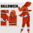 thumbnail image 4 of JUOLOET Unisex Adult Onesie Pajamas Clown Fish Animal One Piece Snug Fit Sleepwear Homewear（Clown Fish,Small）, 4 of 6