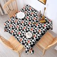 thumbnail image 4 of Leopard Print Square Tablecloth 52x52in(132x132cm) – Waterproof Polyester Printed Table Cover, Wrinkle Resistant & Washable for Kitchen Dining Picnic Party Decor, 4 of 6