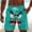 Pants-471Light Blue, variant on Mens Trunks Swim Elastic Waist Drawstring Angry Face Print Board Shorts Quick Dry Swim Shorts Breathable Beach Vacation Summer Outfits Wear