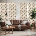 thumbnail image 2 of Ambesonne Abstract Window Curtains, Geometric Dots Stripes Art, Each 28" W x 95" L, Beige Charcoal Grey, 2 of 5