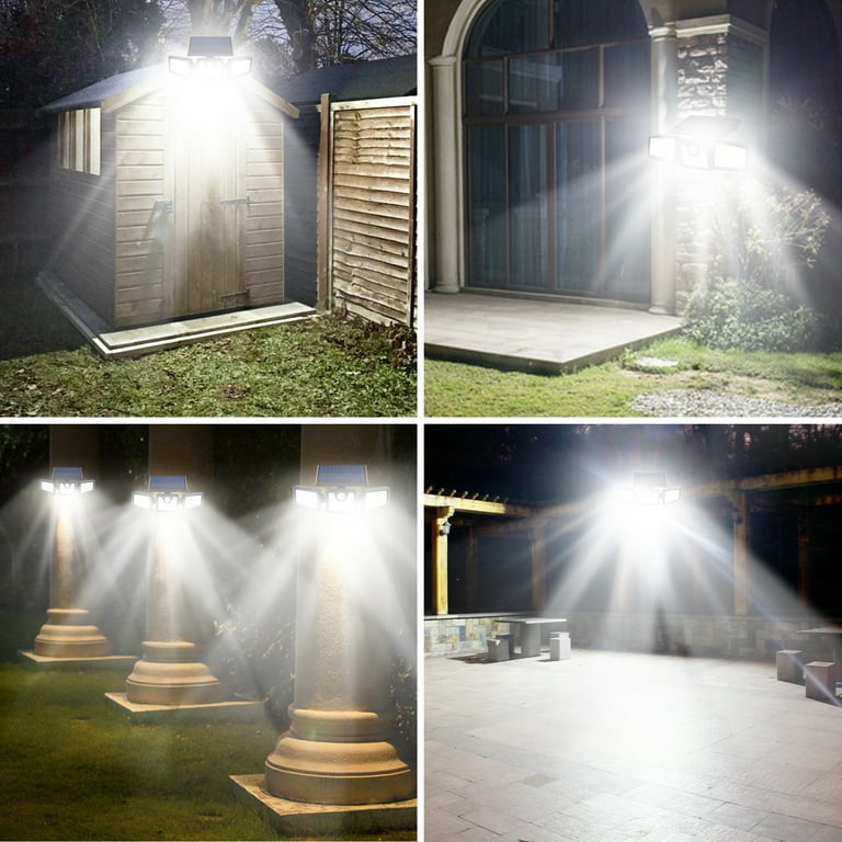 3 Pack,2000 Lumen Security Lights,39ft/12 meters Sensor Range 270 Degree PIR Motion Sensor Solar Lights with 3 Adjustable Panels,Waterproof,Solar-Powered,Outdoor Light for Wall,Door,Garden,Patio,Flood 3 Pack,2000 Lumen Security Lights,39ft/12 meters Sensor Range 270 Degree PIR Motion Sensor Solar Lights with 3 Adjustable Panels,Waterproof,Solar-Powered,Outdoor Light for Wall,Door,Garden,Patio,Flood