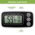thumbnail image 4 of FrostHike Refrigerator Thermometer. Digital Freezer Thermometer. Upgraded Fridge Thermometer with Large LCD Display. Magnetic. Max/Min Record Function for Kitchen. Home. Restaurants - Black, 4 of 5