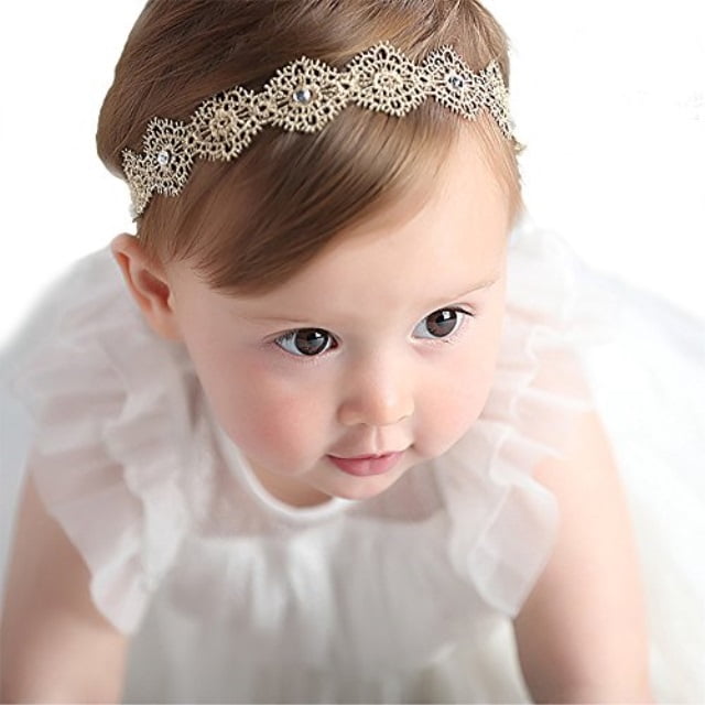 gold headband for baby girl