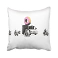thumbnail image 1 of RYLABLUE Creative Donut Escorted By Police Pillow Cover With Hidden Zipper Decor Cushion Two Sides 20x20 inches, 1 of 1