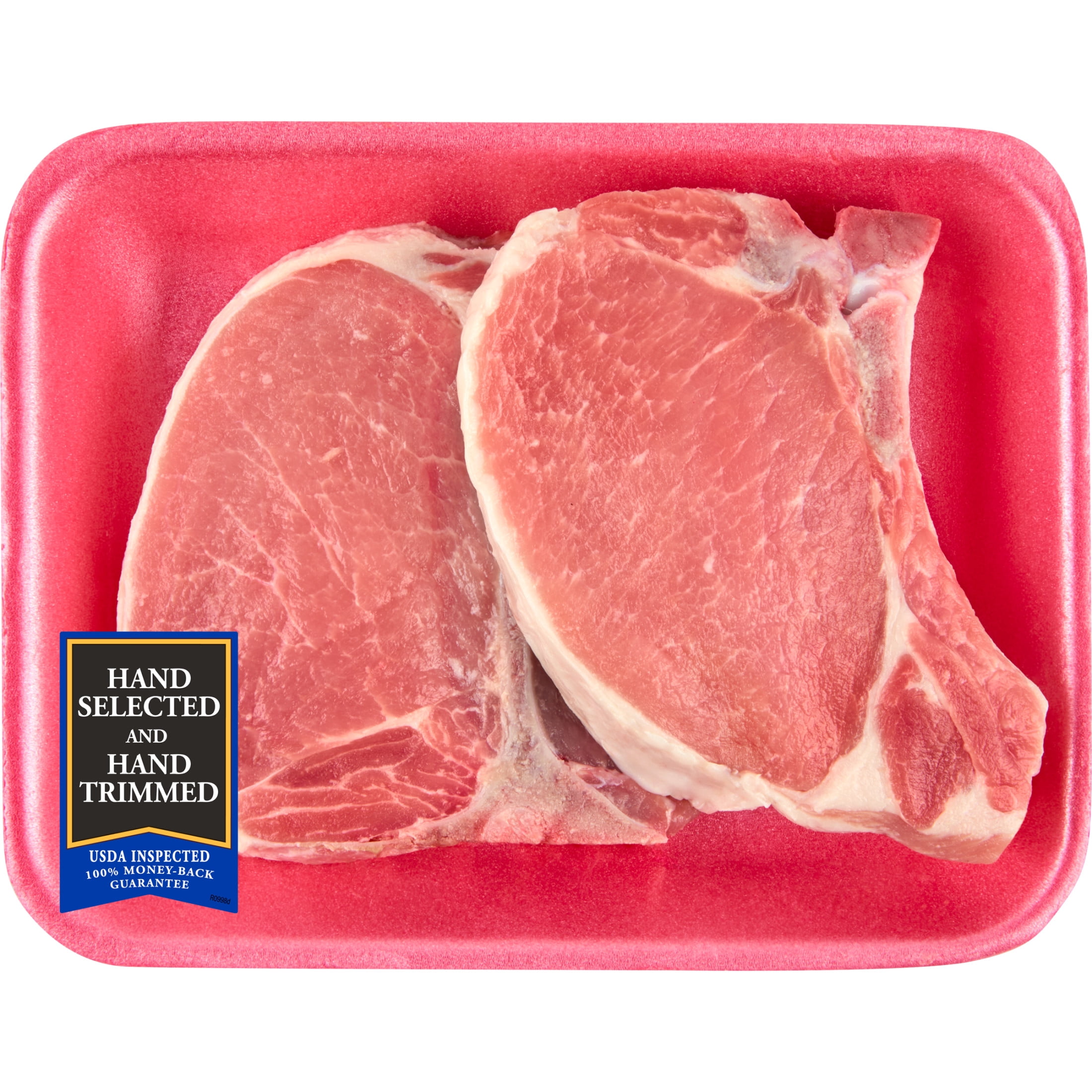 Pork Center Cut Loin Chops Bone-In, 2 count, 1.01 - 2.6 lb Tray