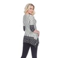 thumbnail image 4 of White Mark Women's 3/4 Sleeve Aicha Tunic Top, 4 of 5