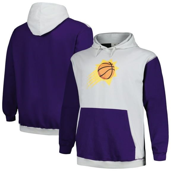 Men's Fanatics Purple/Silver Phoenix Suns Big & Tall Primary Arctic Pullover Hoodie