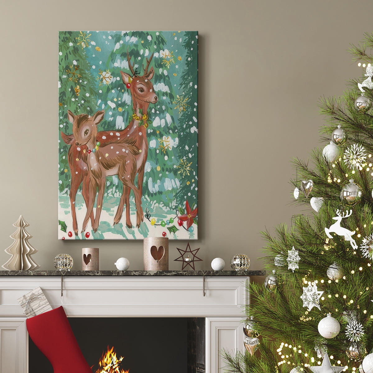 Doe and Fawn II- Gallery Wrapped Canvas