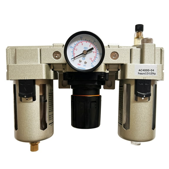 INTSUPERMAI 1/2" Filter Regulator Control Moisture Oiler LubrIcator Air Compressor Moisture Tool