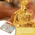 thumbnail image 4 of Uxcell 25 Pcs Hojas de Oro 5.5" x 5.5" Hojas de Oro Imitación con Patrón para Manualidades, Marcos de Fotos, Uñas y Decoración de Artes DIY, Coral de Cobre, 4 of 6