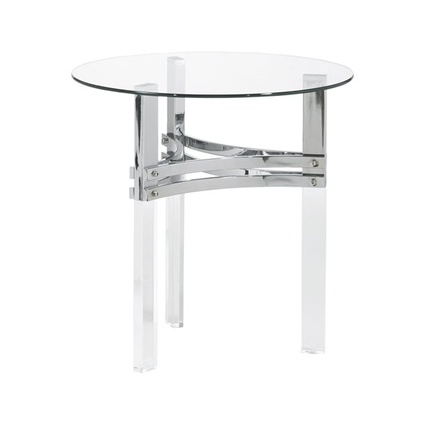 Signature Design By Ashley Braddoni Round End Table Walmart Com Walmart Com