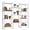 White/62.32 x 10.24 x 54.65 inch, variant on Alvantor Three Columns and Four Layers Bookshelf, Wide Bookcase with 11 Open Display Shelves, Adjustable Storage Shelf for Home & Office