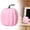 #3 Pink Pumpkin 6.49", variant on Halloween Simulation Foam Pumpkin Ornament 3", Realistic Mini Faux Pumpkin Tabletop Decor, Small Artificial Pumpkin Crafts for Fall Harvest Thanksgiving Party Desktop Display, Light Gray Blue
