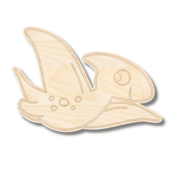 Unfinished Wood Etched Pteranodon Shape 24" / 1/8"