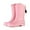 Tube Milieu Rose, variante sur UKAP Bottes de Pluie Mi-Mollet Antidérapantes pour Femmes, Jardin, Résistantes à l'Eau, Bout Pointu, Bottes Hautes, Tige Mi-Haute, Rose, 5