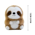 thumbnail image 2 of EDhome Plush Panda Stuffed Figurine, Ultra Soft Cuddly Fluffy Filled Plush Doll, Skin Friendly Durable Stitching Cute Companion Decor for Home Office Desktop Tabletop and Shelf Display, E, 2 of 6