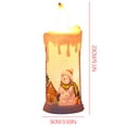 thumbnail image 3 of JeashCHAT Christmas Decorations Indoor Christmas Ornaments Christmas Teardrop Candle Electronic Simulation Candle Light, 3 of 4