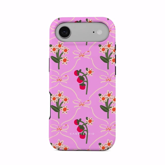 CASETEROID Tough Case for iPhone 17 Air – Dual-Layer Protection, Shockproof [Compatible with MagSafe] – Vintage Bloom Case