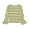 thumbnail image 2 of Ralph Lauren Womens Striped Pullover Blouse, Yellow, Petite, PM, 2 of 2