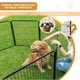 thumbnail image 3 of Valla para perros corral plegable 6 paneles con puerta bolígrafo ejercicio perros pequeños y medianos jaula interiores camping patio 120x60x60 cm, 3 of 7