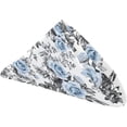 thumbnail image 2 of GZHJMY Blue Rose Flowers Cloth Napkins, Set of 4 20 x Inch Soft & Comfortable Polyester Dinner Napkins for Family, Restaurant, Weddings, Parties, Celebration, Floral, 10x10 Inch, g266513903p381c416s78, 2 of 5