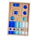 thumbnail image 2 of Juego de bloques de construcción de cubos acrílicos de madera, para desarrollar habilidades motoras, apilar y aprender, ideal para cumpleaños de niños, 2 of 9