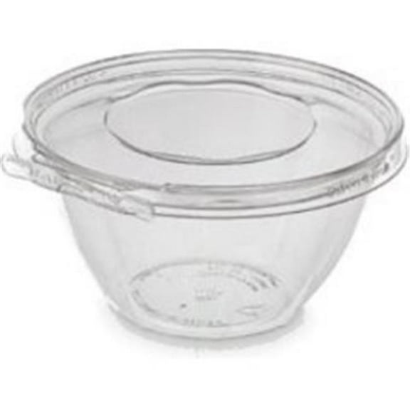 Inline TS32RN 32 oz Safe-T-Fresh Bowl Tamper Evident Dome Lid Pete, Clear - Case of 150
