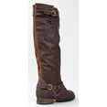 thumbnail image 3 of Breckelles Outlaw-81 Women's Red Zipper Tall Riding Boots, Brown, 6.5, 3 of 3