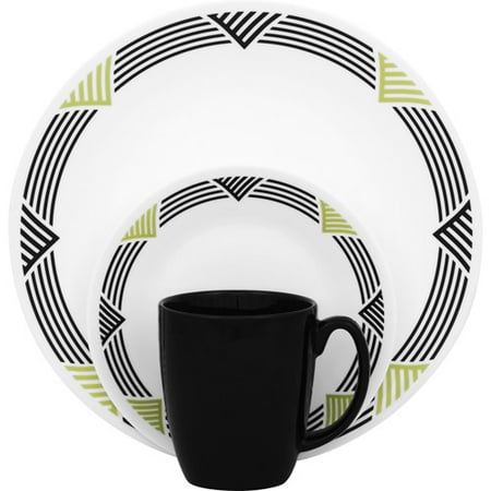 Corelle Livingware Global Stripes 16-Piece Dinnerware Set
