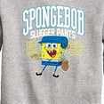 thumbnail image 3 of SpongeBob SquarePants - Spongebob Slugger Pants - Toddler And Youth Crewneck Fleece Sweatshirt, 3 of 6