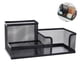 thumbnail image 4 of Toystoory Portabolígrafos de hierro Caja Diseño de rejilla Combinación Portabolígrafos Compartimento de almacenamiento Diseño Caja de almacenamiento Almacenamiento y organización del hogar Negro Toystoory HA025847-01, 4 of 6