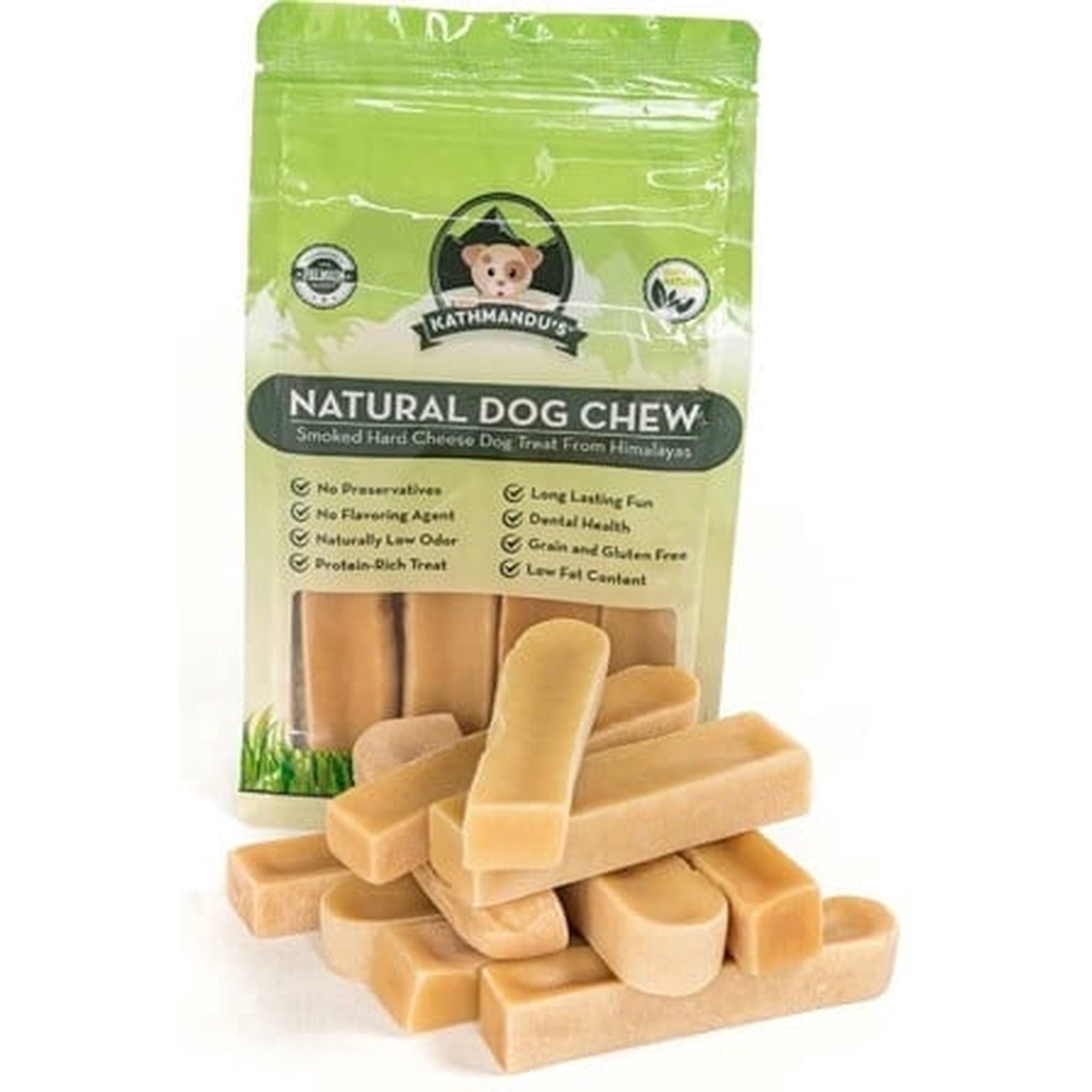 Kathmandu's Himalayan Yak Chews For Dogs, Small, 10 Count, Natural Long-Lasting Dental Chews