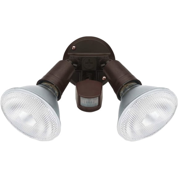 Xtricity Dual-Head Motion Sensor LED Outdoor Security Light, Dusk to Dawn, 180W Eqv, ETL Certified