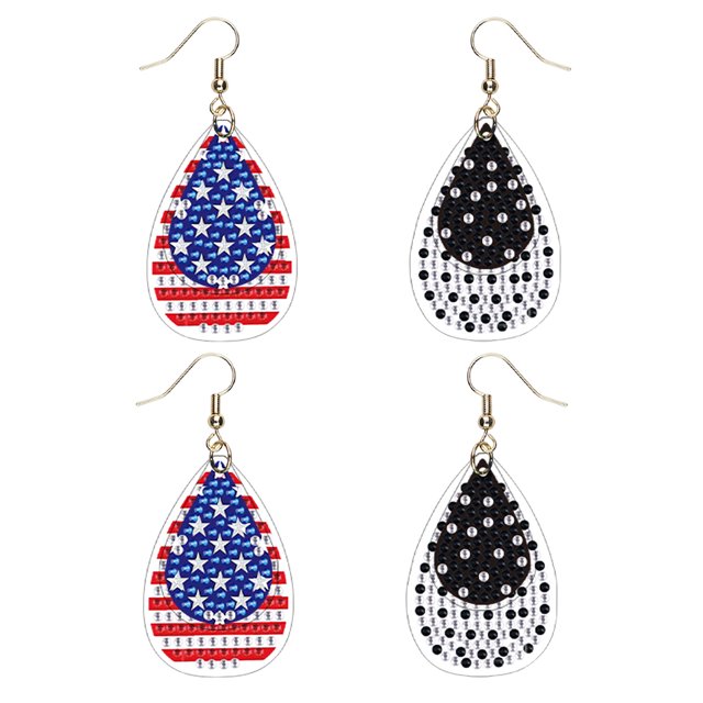 DIY diamante bordado arte joyería accesorios manualidades 2 pares forma especial FLhrweasw Nuevo