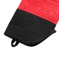 thumbnail image 4 of Guantes para Horno, Silicona Resistente al Calor Guantes para Horno Antideslizantes Extra Largos con protección de algodón para cocinar, Hornear, 4 of 5