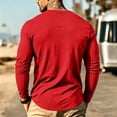 thumbnail image 6 of Fabrcox Long Sleeve Shirts for Men Crew Neck Undershirt Men Casual Lightweight Workout Mens Big and Tall T Shirts with Chest Pocket Red XXXL, 6 of 8