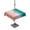 Teal Pink, variant on Summer Beach Outdoor Tablecloth with Umbrella Hole, Coastal Ocean Waves Starfish Shell Spillproof Waterproof Outdoor Table Cover, Patio Tablecloths for Party/Garden/Picnic, Square 54"x54"