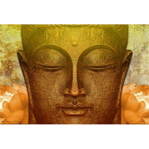 Buddha Gold Poster 36in x 24in