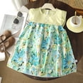 thumbnail image 2 of KPOPLK Toddler Baby Girl Dresses Sleeveless Little Kid Solid Summer Beach Sundress Party Hawaii Outfits(18-24 Months,Green), 2 of 4