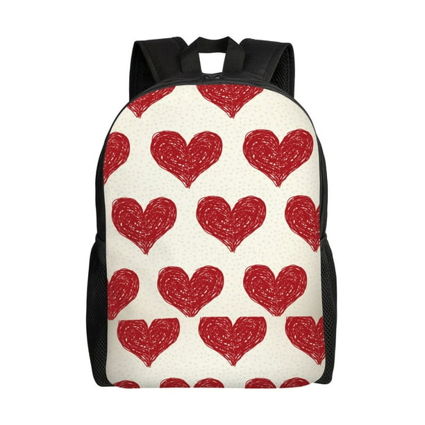 Disketp Love Mochila Unisex de Apertura Lateral Completa, Mochila para Laptop para Escuela, Trabajo y Viajes