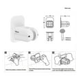 thumbnail image 2 of Plastic Adjustable Handheld Shower Head Holder Bracket Adapter,waterproof,wall Mounted,universal S, 2 of 5