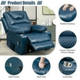 thumbnail image 6 of LEGAHOME Large Lift Chair with Heated and Massage Functions, Extended Leather Lift Recliner Relax Sofa with 2 Remotes and 2 Cup Holders, Oversize Electric Power Lounge Chiar for Elderly Big Men, Blue, 6 of 16