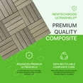 thumbnail image 2 of UltraShield Naturale 1 ft. x 1 ft. Quick Deck Outdoor Composite Deck Tile in Roman Antique (10 sq. ft. per Box), 2 of 7