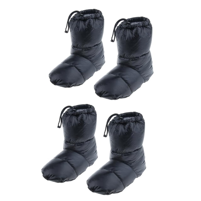 2 Pares De Calentadores De Pies, Zapatillas Ligeras Para , Calcetines Suaves Y Cálidos, Botines Acogedores Para Hombres, Mujeres En Interiores Negro m shamjiam Zapatillas blancas suaves