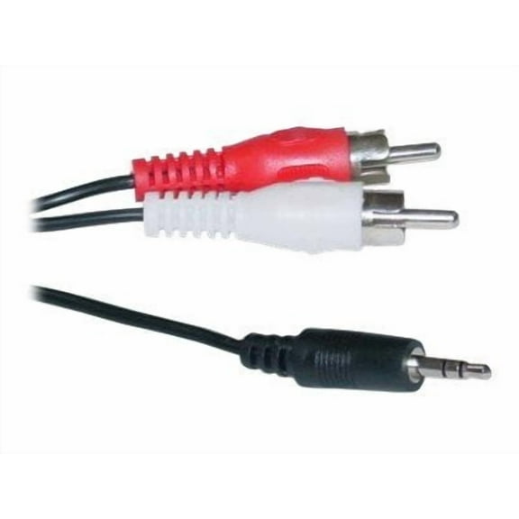 3.5mm Stereo to RCA Audio Cable, 3.5mm Stereo Male to Dual RCA Male (Right and Left), 12 foot