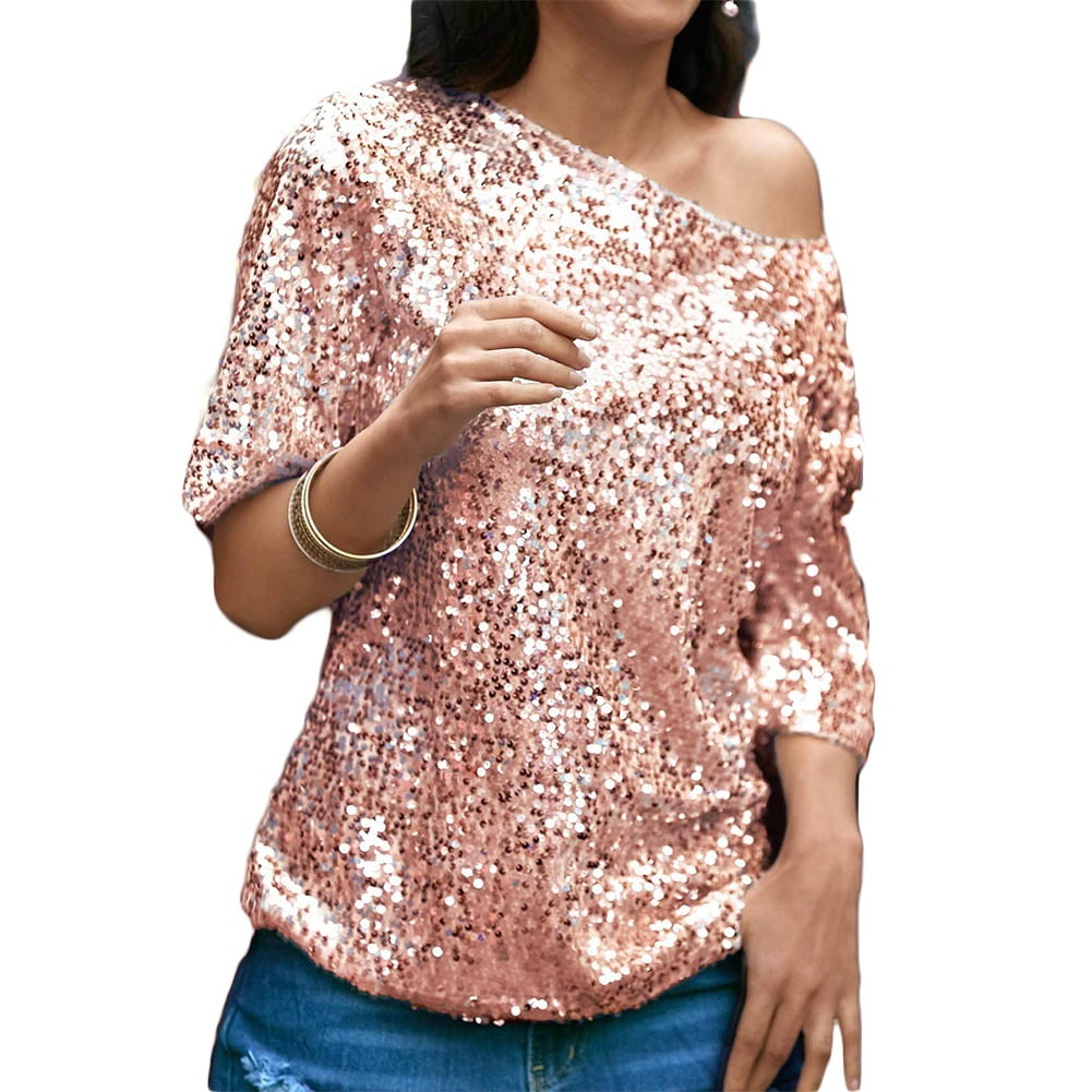 glitter sequin top