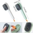 thumbnail image 2 of Juego de 4 cepillos líquidos para zapatos de cerdas suaves para ropa con mango largo ergonómico verde + blanco Sincero Electrónica, 2 of 5